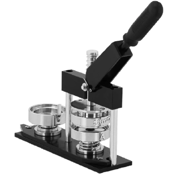  Maszynka do przypinek buttonów pinów zestaw 200 szt. śr. 25/58 mm czarna - zdj. dodatkowe 1