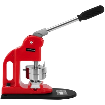  Maszynka do przypinek buttonów pinów zestaw 1000 szt. śr. 58 mm czerwona - zdj. dodatkowe 4