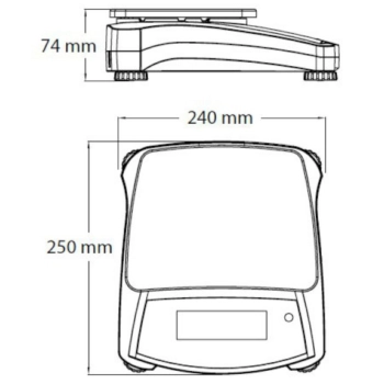  Waga techniczna stołowa do laboratorium dokładna NAVIGATOR NVT 22000g / 1g - OHAUS NVT22000 - zdj. dodatkowe 3