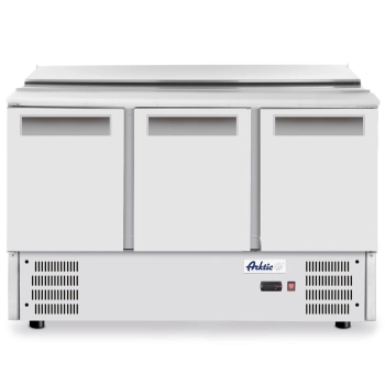  Stół chłodniczy sałatkowy 3-drzwiowy z pokrywą uchylną na 4x GN1/1 368 l - Hendi 236178 - zdj. dodatkowe 1