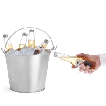  Wiaderko do lodu napojów piwa z otwieraczem do butelek śr. 230 x 180 mm - Hendi 516751 - zdj. dodatkowe 2