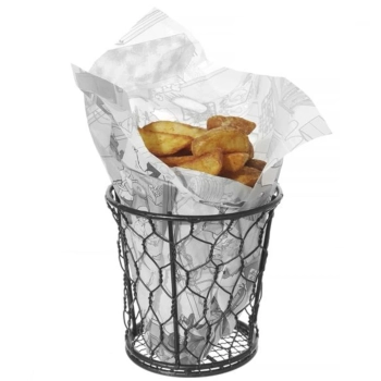  Papier pergaminowy do przekąsek frytek nadruk KUCHNIA 500 szt. 258x425 mm - Hendi 678206 - zdj. dodatkowe 4