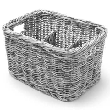  Koszyk dyspenser na sztućce przyprawy z 4 przegródkami czarny - Hendi 426067 - zdj. dodatkowe 1