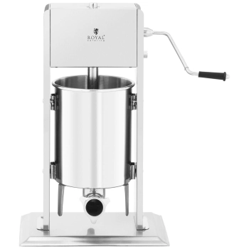  Nadziewarka napełniacz szpryca do kiełbas pionowa ręczna 10 l + 4 lejki - zdj. dodatkowe 4