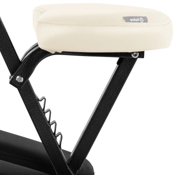  Krzesło do masażu tatuażu przenośne składane Montpellier Beige do 130 kg beżowe - zdj. dodatkowe 2
