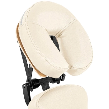  Krzesło do masażu tatuażu przenośne składane Montpellier Beige do 130 kg beżowe - zdj. dodatkowe 4