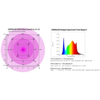  Lampa do uprawy wzrostu roślin pełne spektrum 30 x 24 cm 234 LED 110 W srebrna - zdj. dodatkowe 8