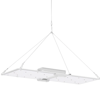  Lampa do uprawy wzrostu roślin pełne spektrum 60 x 24 cm 468 LED 220 W srebrna - zdj. dodatkowe 6