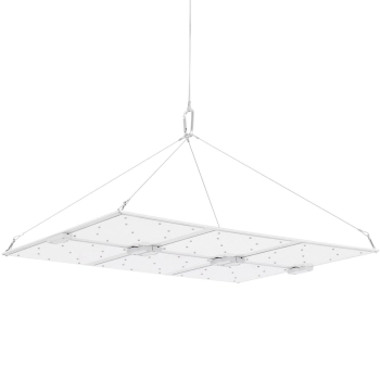  Lampa do uprawy wzrostu roślin pełne spektrum 72 x 60 cm 1404 LED 600 W srebrna - zdj. dodatkowe 7
