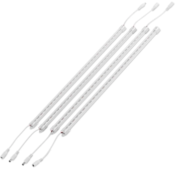  Lampa do uprawy wzrostu roślin 120 diod LED 50 cm 20 W 4 szt. srebrna - zdj. dodatkowe 1