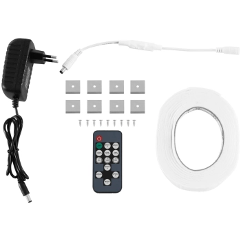  Lampa do uprawy wzrostu roślin 120 diod LED 50 cm 20 W 4 szt. srebrna - zdj. dodatkowe 4