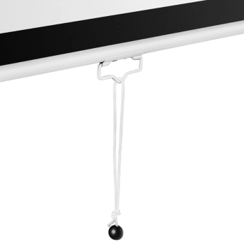  Ekran do projektora półautomatyczny ścienny sufitowy matowy biały 150'' 312.8x239 cm 4:3 - zdj. dodatkowe 3
