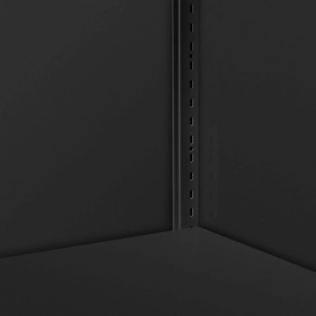  Szafa biurowa metalowa na dokumenty 4 półki z drzwiami uchylnymi wys. 180 cm ANTRACYTOWA - zdj. dodatkowe 4