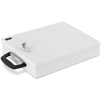  Sejf kasetka metalowa na dokumenty zamykana na klucz 355 x 255 x 70 mm DIN A4 - zdj. dodatkowe 1