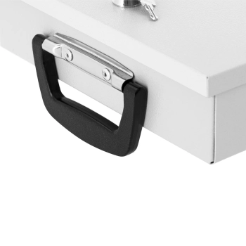  Sejf kasetka metalowa na dokumenty zamykana na klucz 355 x 255 x 70 mm DIN A4 - zdj. dodatkowe 4