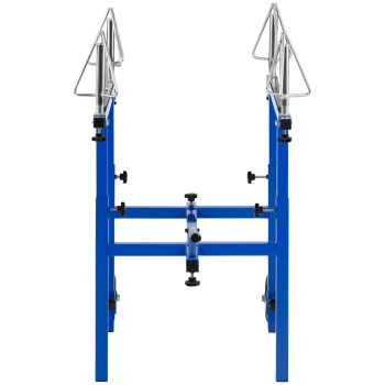  Stojak lakierniczy do felg 4 obrotowe uchwyty 2 kółka rączka - zdj. dodatkowe 5