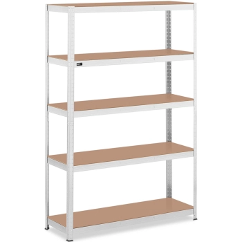  Regał magazynowy metalowy 5 półek 750 kg 120 x 40 x 180 cm szary - zdj. dodatkowe 1