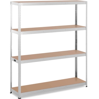  Regał magazynowy metalowy 4 półki 600 kg 160 x 40 x 180 cm szary - zdj. dodatkowe 1