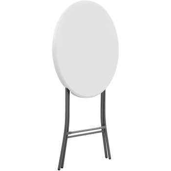  Stół stolik okrągły cateringowy barowy składany biały do 100 kg śr. 80 cm x 110 cm - zdj. dodatkowe 4