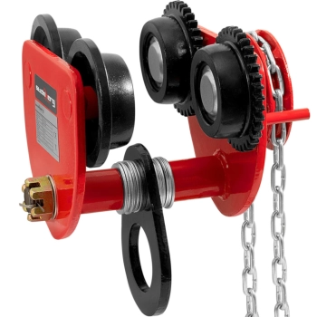  Wózek suwnicowy belkowy ręczny podwieszany z łańcuchem 90-130 mm 3000 kg - zdj. dodatkowe 1