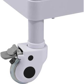  Wózek medyczny zabiegowy laboratoryjny 2 półki 2 szuflady kosz - zdj. dodatkowe 3