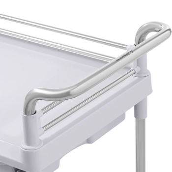  Wózek medyczny zabiegowy laboratoryjny 2 półki 2 szuflady kosz - zdj. dodatkowe 4