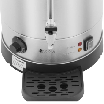  Warnik podgrzewacz do wody z podwójnymi ściankami i ociekaczem 13.5 L 2500 W srebrny - zdj. dodatkowe 2