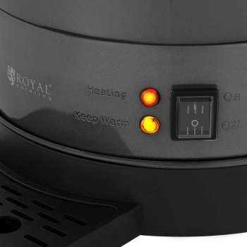  Zaparzacz do kawy herbaty z kranem i tacką ociekową 14 l 1400 W szary - zdj. dodatkowe 3