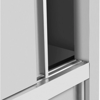  Szafa gastronomiczna magazynowa ze stali nierdzewnej drzwi suwane 120 kg 100 x 50 x 180 cm - zdj. dodatkowe 3