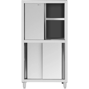  Szafa gastronomiczna magazynowa ze stali nierdzewnej drzwi suwane 120 kg 100 x 50 x 180 cm - zdj. dodatkowe 4