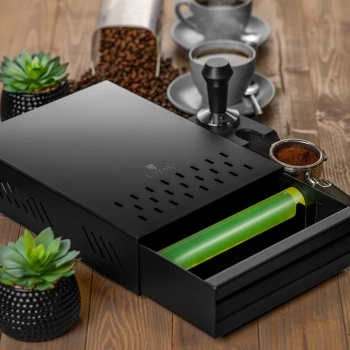  Szuflada na fusy z odbijakiem do kawy podstawa pod młynek do kawy - zdj. dodatkowe 4