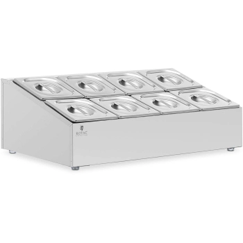  Ekspozytor stojak na pojemniki gastronomiczne 8 x GN 1/6 + pojemniki z pokrywkami - zdj. dodatkowe 1