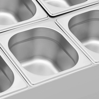  Ekspozytor stojak na pojemniki gastronomiczne 8 x GN 1/6 + pojemniki z pokrywkami - zdj. dodatkowe 3