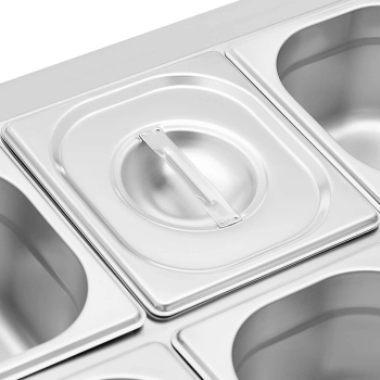  Ekspozytor stojak na pojemniki gastronomiczne 8 x GN 1/6 + pojemniki z pokrywkami - zdj. dodatkowe 4