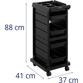  Wózek pomocnik fryzjerski do strzyżenia koloryzacji 4 szuflady półka 410 x 315 mm - zdj. dodatkowe 6
