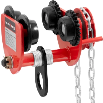  Wózek suwnicowy belkowy ręczny podwieszany z łańcuchem 60-110 mm 1000 kg - zdj. dodatkowe 1