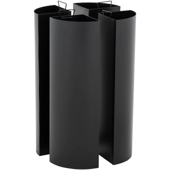  Kosz na śmieci odpady do segregacji 4 komory STAL 45 l srebrny - zdj. dodatkowe 3