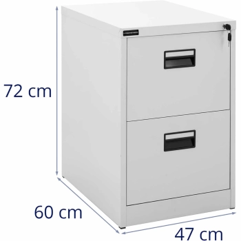  Szafka na akta dokumenty metalowa zamykana na klucz - 2 szuflady - zdj. dodatkowe 6