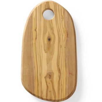  Deska do serwowania z drewna oliwnego z otworem 250 x 165 x 18 mm - Hendi 505229 - zdj. dodatkowe 1
