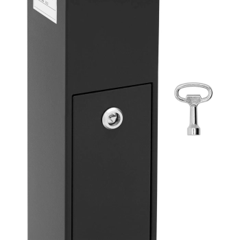  Popielnica popielniczka wolnostojąca zamykana z żelaza 3.5 l - ciemnoszara - zdj. dodatkowe 3