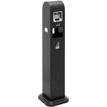  Popielnica popielniczka stojąca z koszem na śmieci 10.8 l - ciemnoszara - zdj. dodatkowe 1