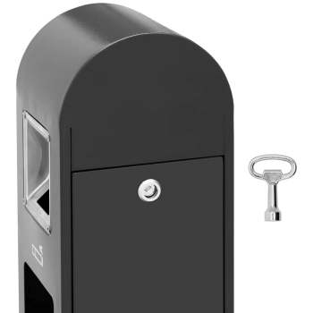  Popielnica popielniczka stojąca z koszem na śmieci 10.8 l - ciemnoszara - zdj. dodatkowe 3