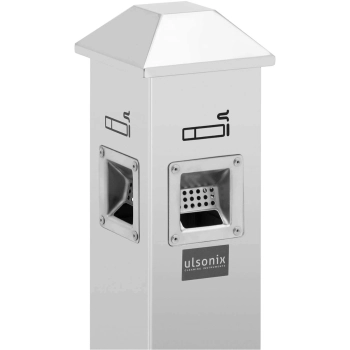  Popielnica popielniczka wolnostojąca zamykana 3.5 l - srebrna - zdj. dodatkowe 2