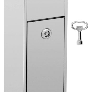  Popielnica popielniczka wolnostojąca zamykana 3.5 l - srebrna - zdj. dodatkowe 3