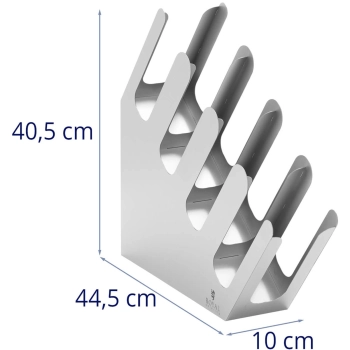  Stojak organizer na kubki i pokrywki do kawy na wynos stalowy - 4 przegródki - zdj. dodatkowe 5