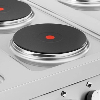  Kuchnia elektryczna 6 palnikowa z piekarnikiem konwekcyjnym i szafką 400 V 15600 W - zdj. dodatkowe 3