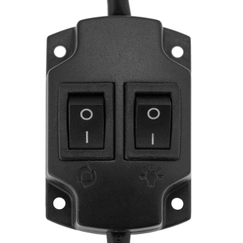  Słupek szyld fryzjerski barberski barber pole obrotowy podświetlany 38 cm - srebrny - zdj. dodatkowe 3