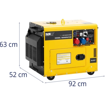  Agregat prądotwórczy generator prądu Diesel 16 l 240/400 V 6000 W AVR - zdj. dodatkowe 6