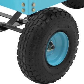  Wózek ogrodowy transportowy 2 poziomy z siatki do 150 kg - zdj. dodatkowe 3