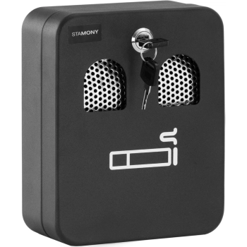  Popielniczka ścienna z wyjmowanym pojemnikiem zamykana na klucz 20 x 16 x 8 cm - zdj. dodatkowe 1